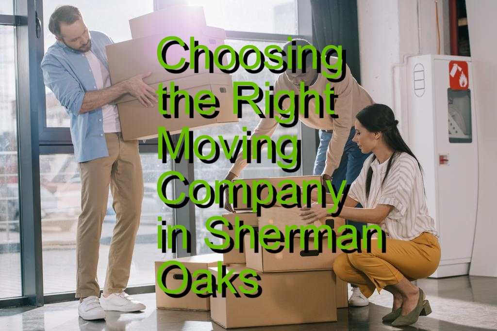 Choosing the Right Moving Company in Sherman Oaks