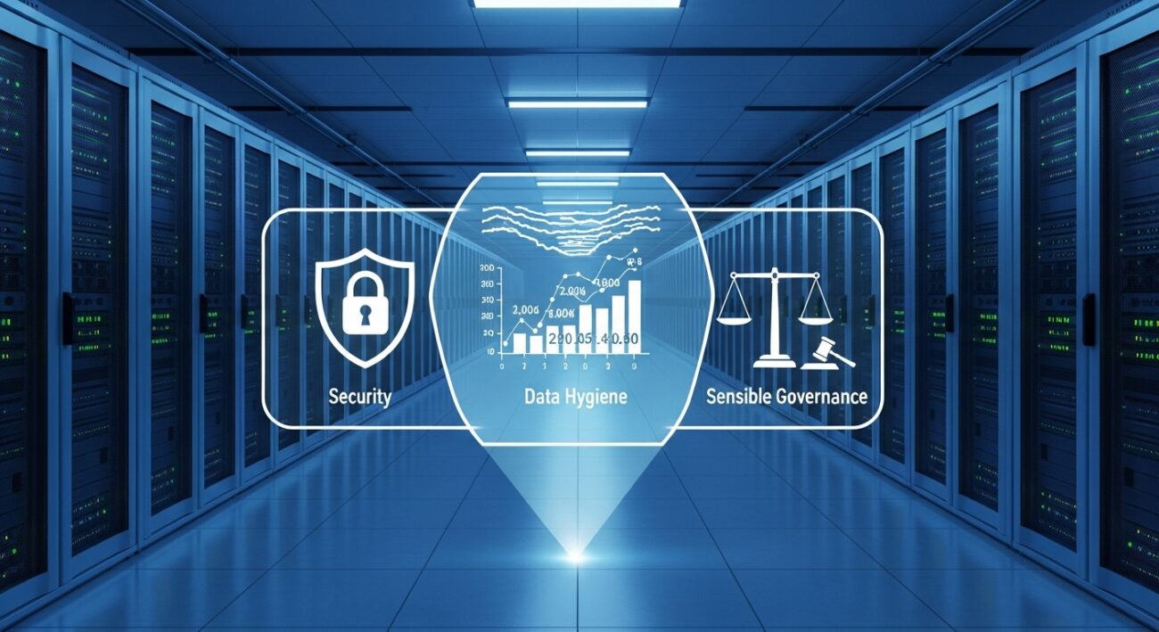 Security, data hygiene and sensible governance