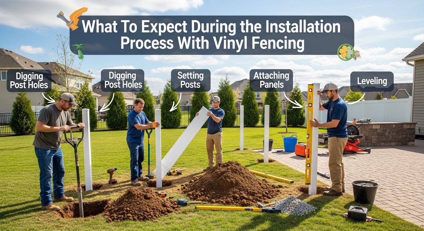 What To Expect During the Installation Process With Vinyl Fencing