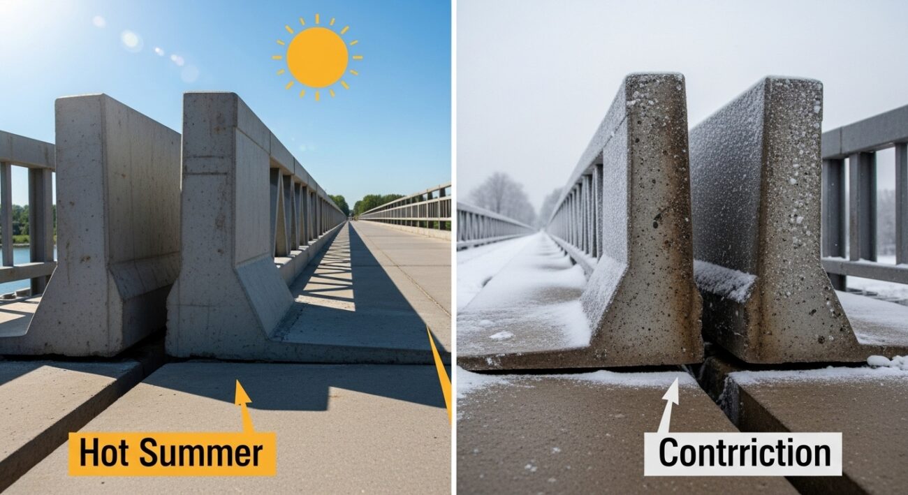 Heat Expands Surfaces Cold Contracts Them