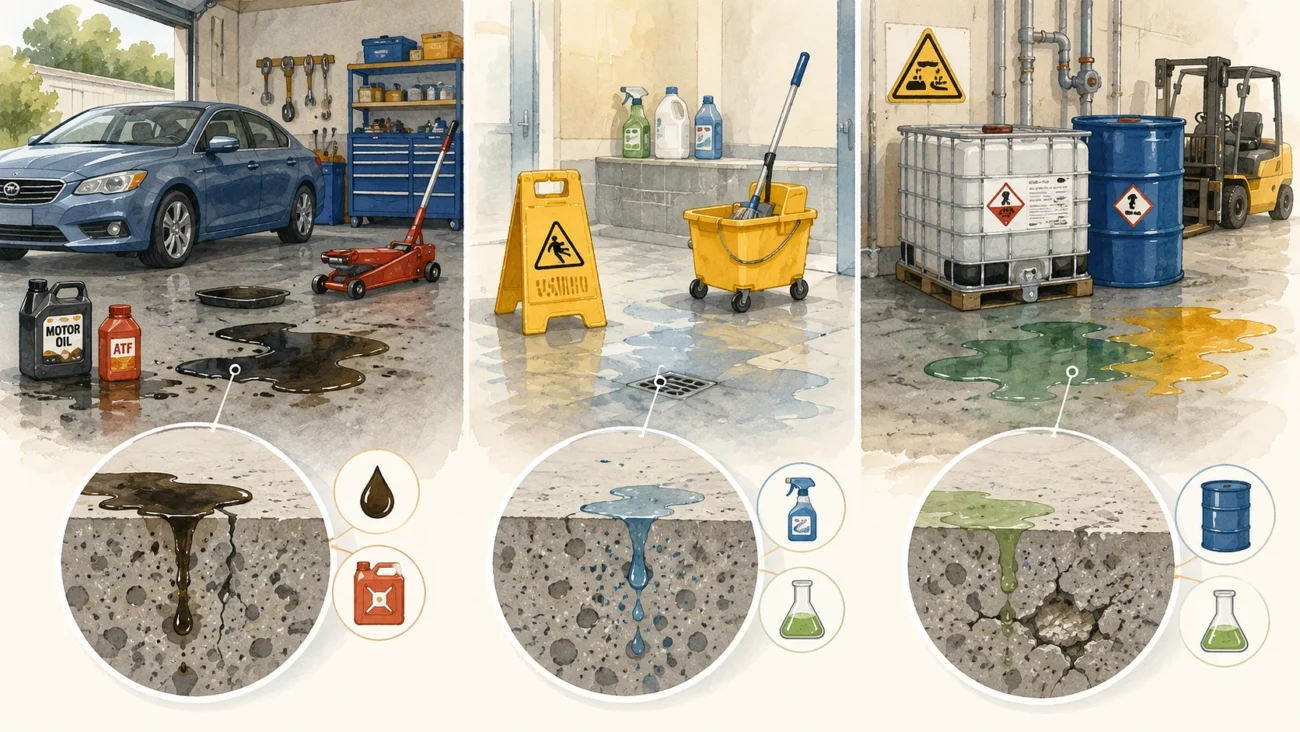 Chemicals Can Damage Unprotected Surfaces
